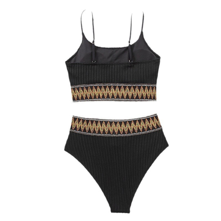 Damen Hochtailliertes Bikini-Set mit sportlichem Design Echo Archiv