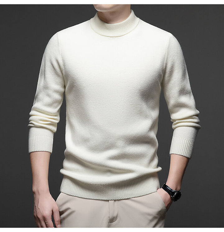 Herren eleganter Rollkragenpullover aus weichem Material Echoarchiv