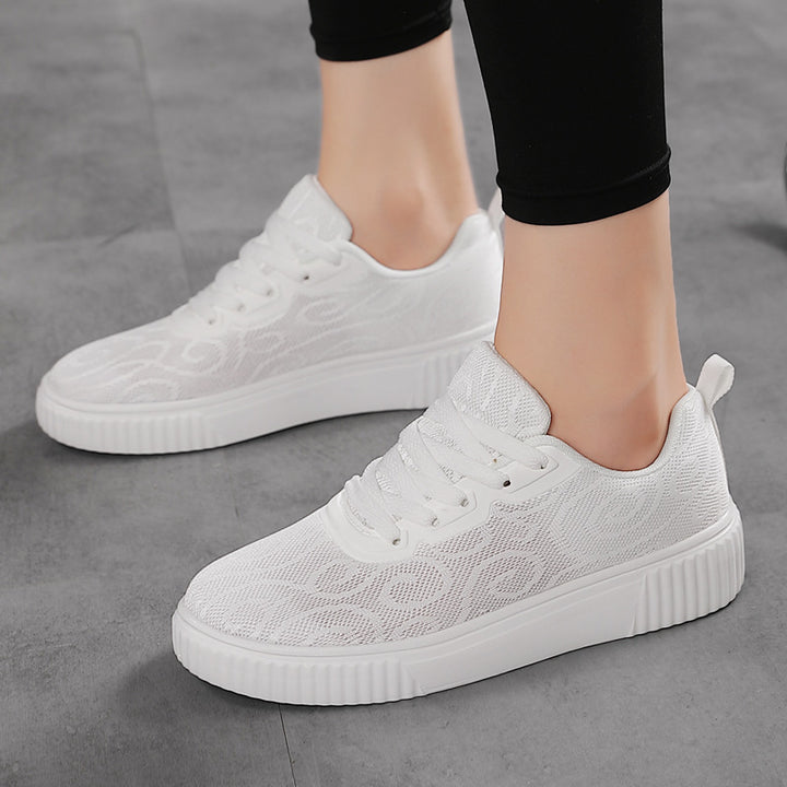 Damen nan luftige Plateausneaker mit gestricktem Obermaterial und gepolstertem Komfortfußbett Echo Archiv