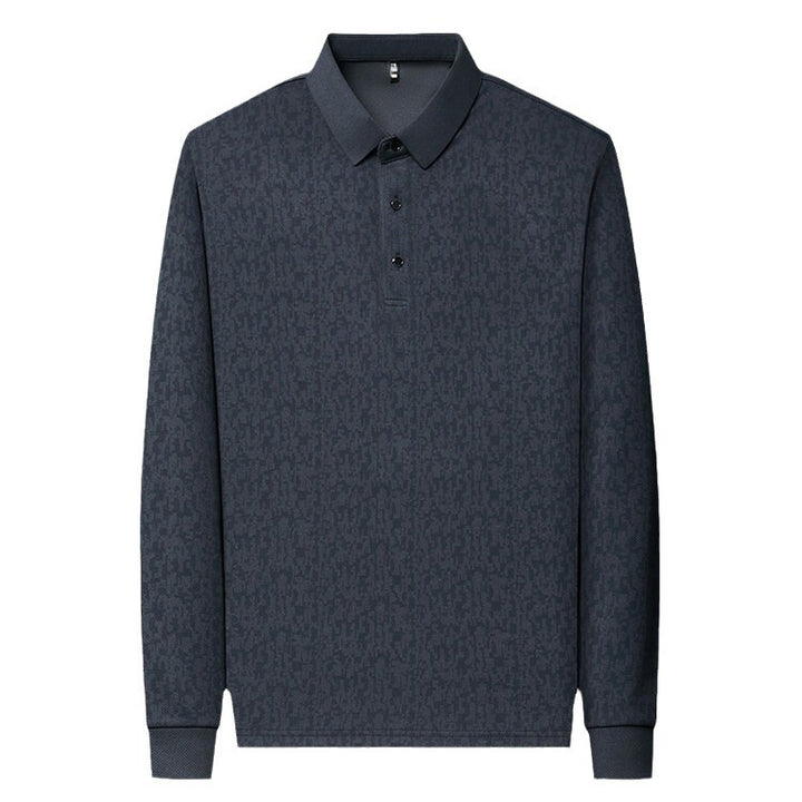 Herren elegantes Poloshirt mit strukturiertem Design Echoarchiv