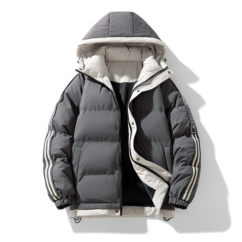 Herren Modische Wattierte Winterjacke Echo Archiv