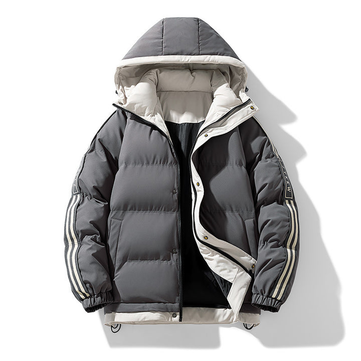 Herren Modische Wattierte Winterjacke Echo Archiv