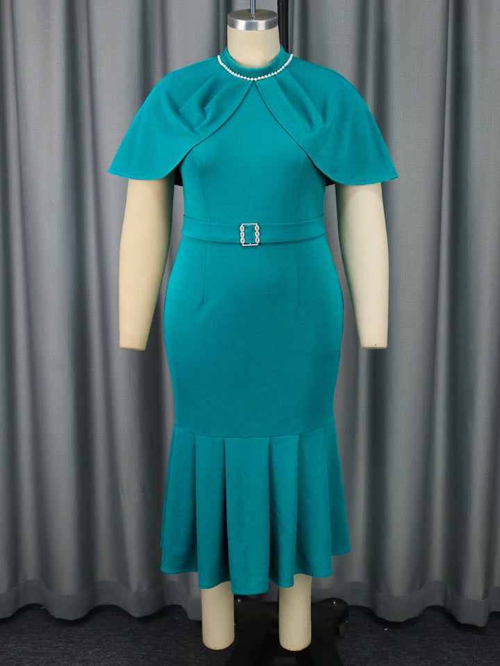 Damen elegantes Abendkleid mit schickem Cape und figurbetonter Silhouette Echo Archiv