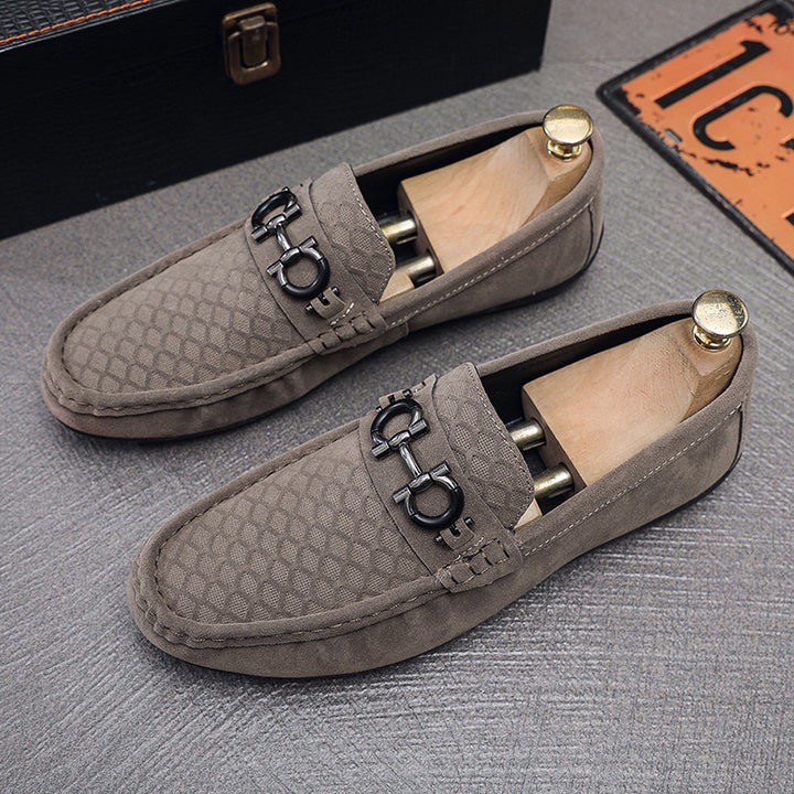 Herren Elegante Velours Mokassins Echo Archiv
