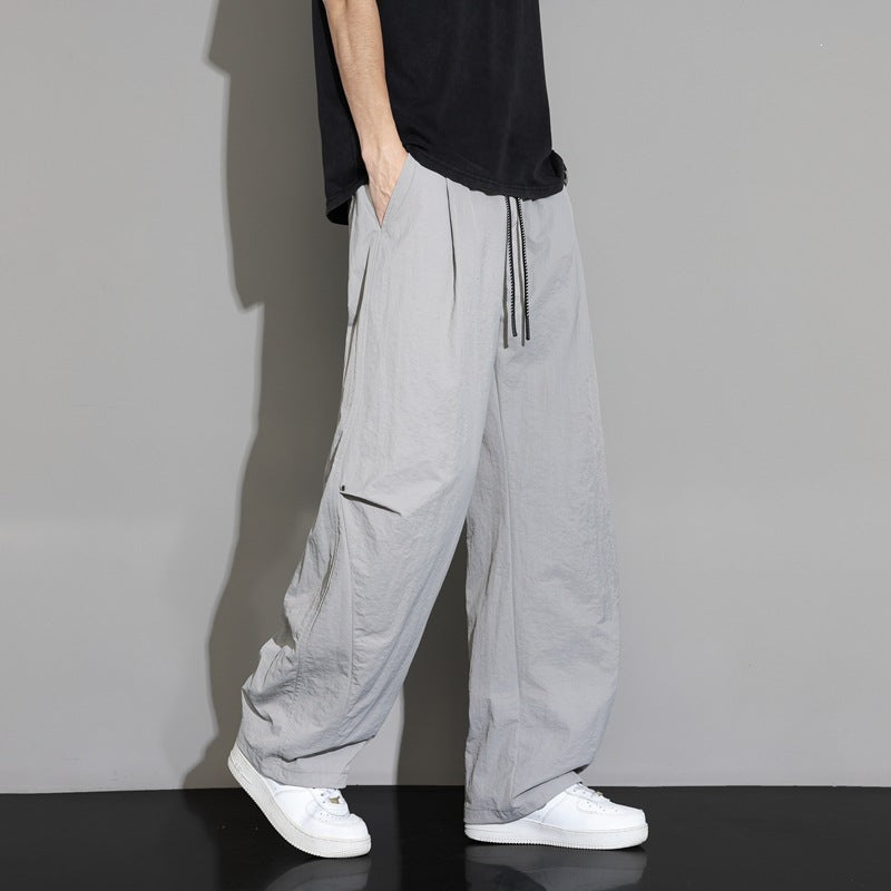 Herren weite Nylon-Freizeithose Echoarchiv