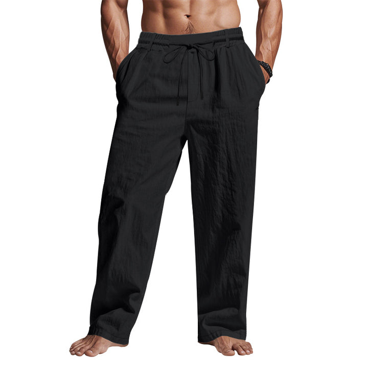 Herren luftige Freizeithose mit verstellbarem Kordelzug Echoarchiv