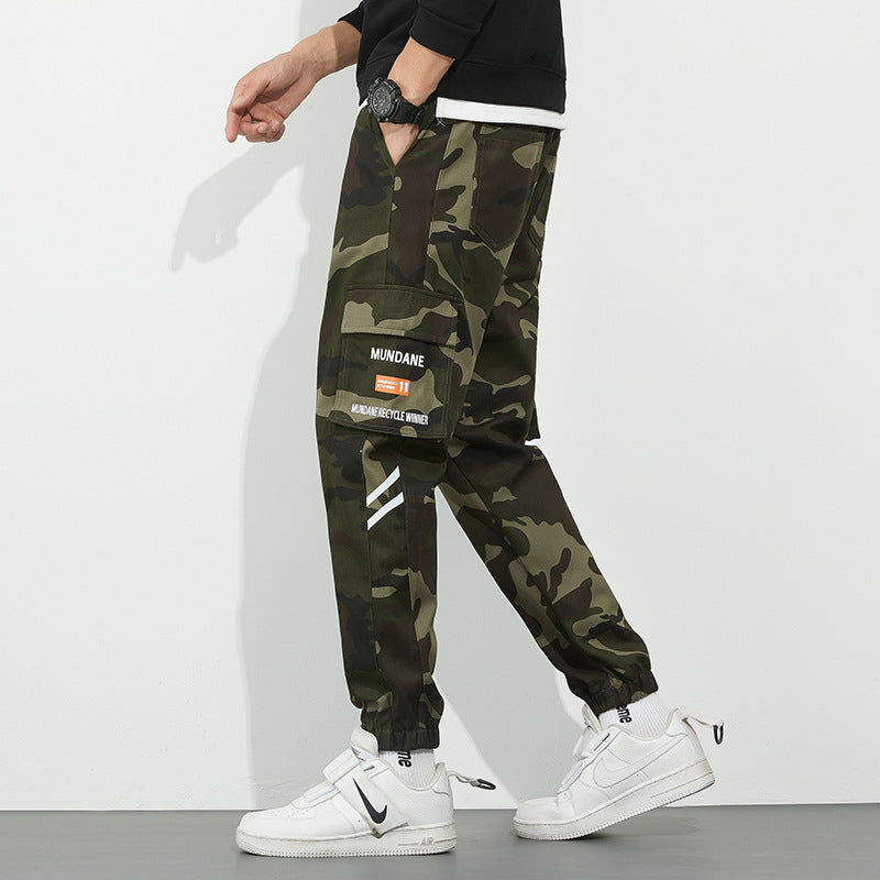 Herren Urbanes Camouflage-Jogger mit Utility-Taschen und elastischem Knöchelsaum Echo Archiv