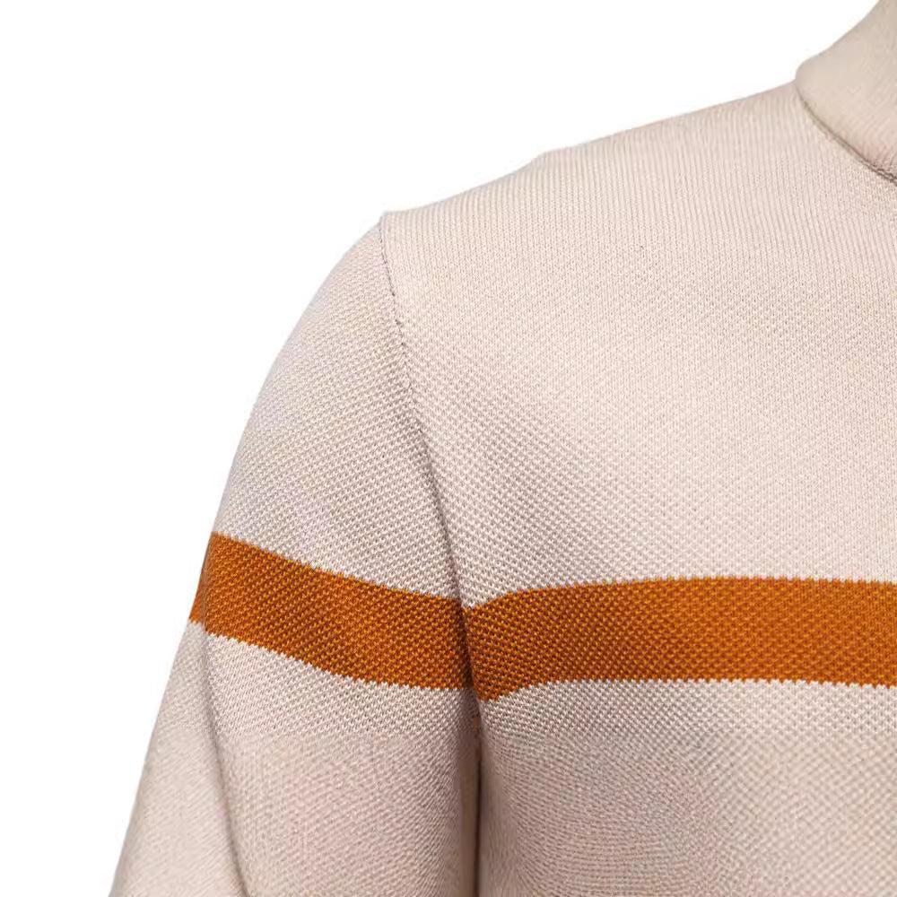 Herren Pullover mit Stehkragen und Zipper Echoarchiv