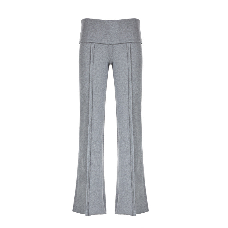 Damen Flared Yoga-Hose mit hohem Bund und atmungsaktivem Material Echo Archiv