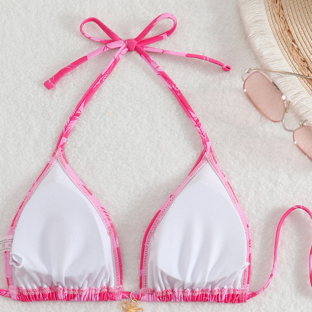Damen Triangel-Bikini mit verspieltem Blumenprint Echo Archiv