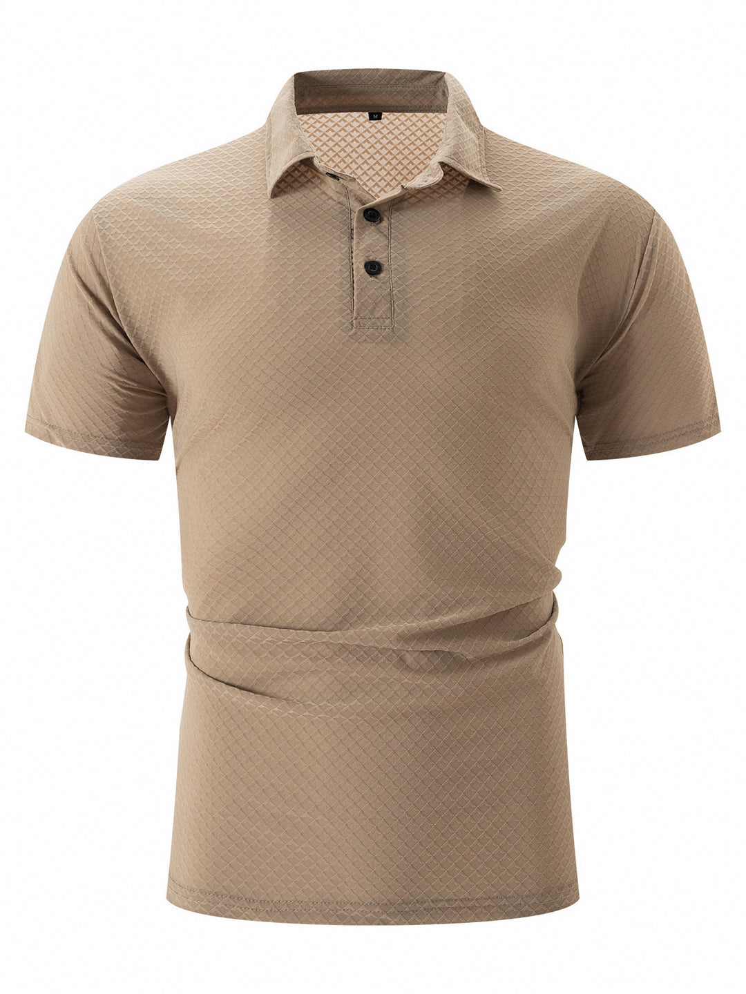 Herren modernes Kurzarm-Polohemd mit strukturiertem Design Echoarchiv