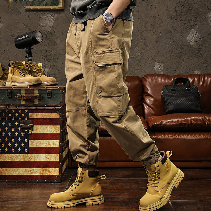 Herren Cargo-Hose mit elastischem Bund und praktischen Seitentaschen – Bravaro