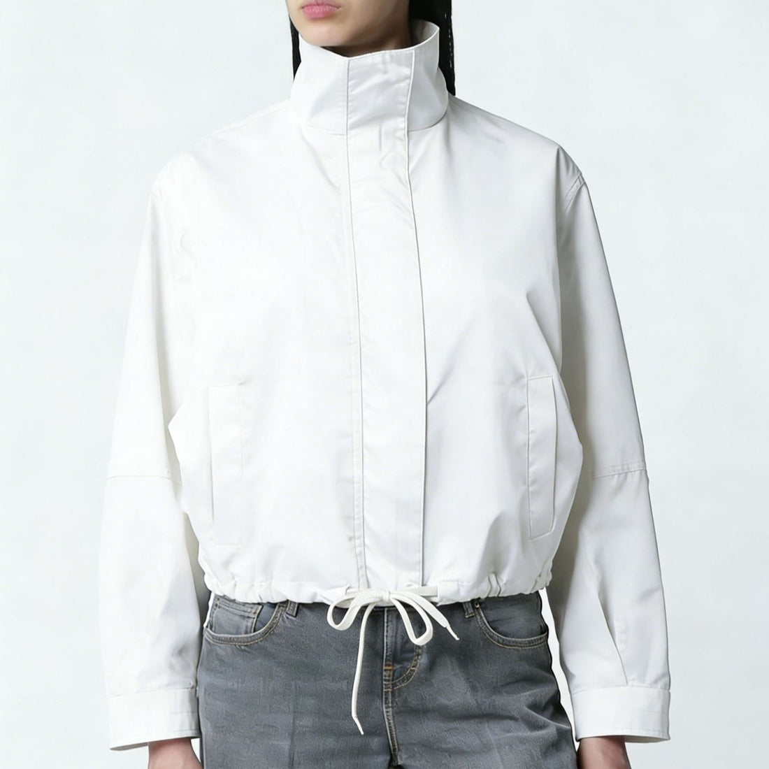 Damen Modische Jacke mit Stehkragen – Célinea