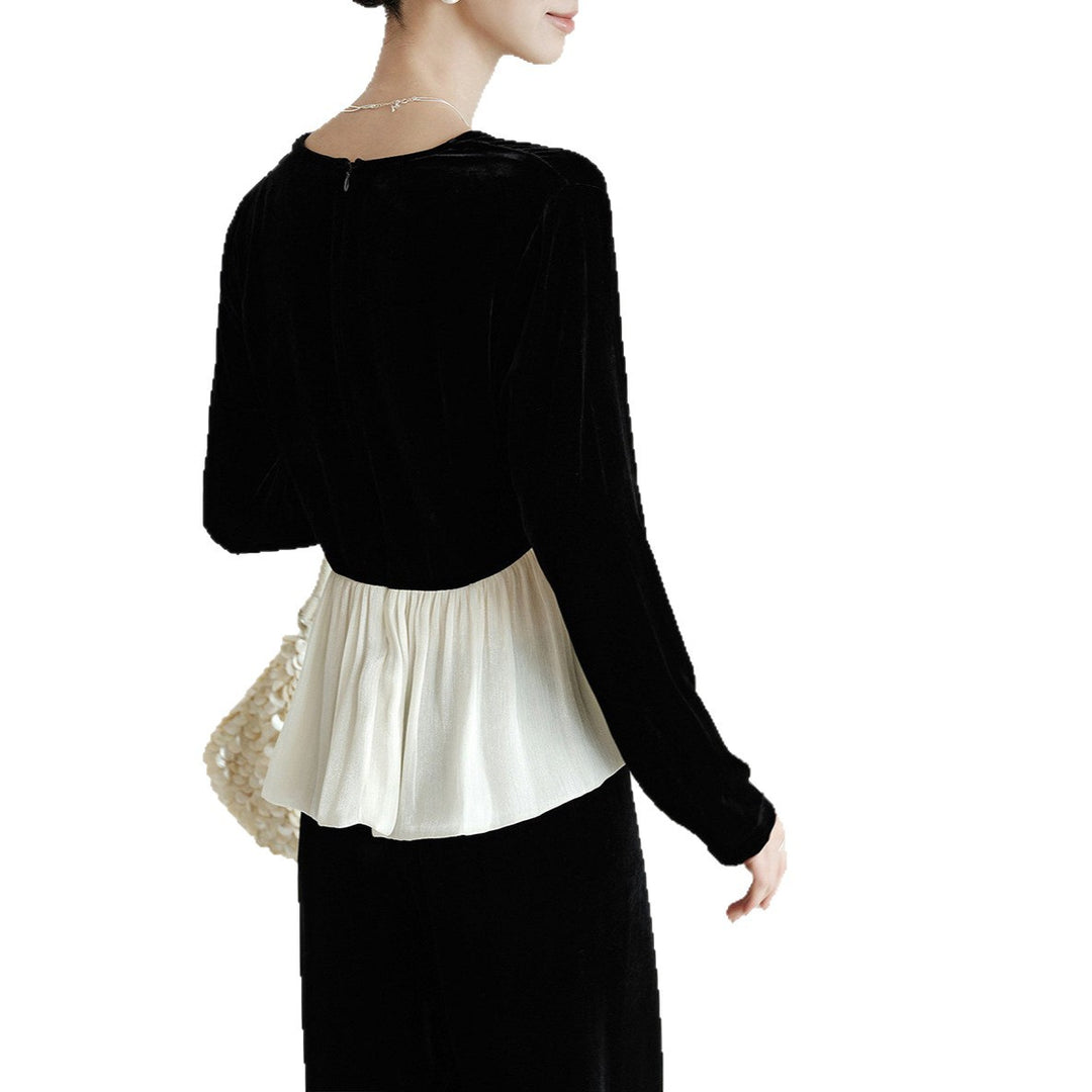 Damen Elegante Bluse mit Drapierung Echoarchiv