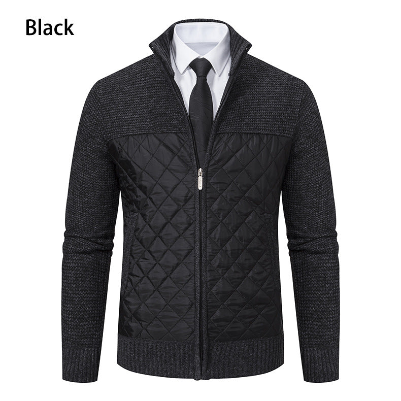 Herren gesteppte Freizeitjacke mit hochschließendem Kragen und praktischen Taschen Echoarchiv