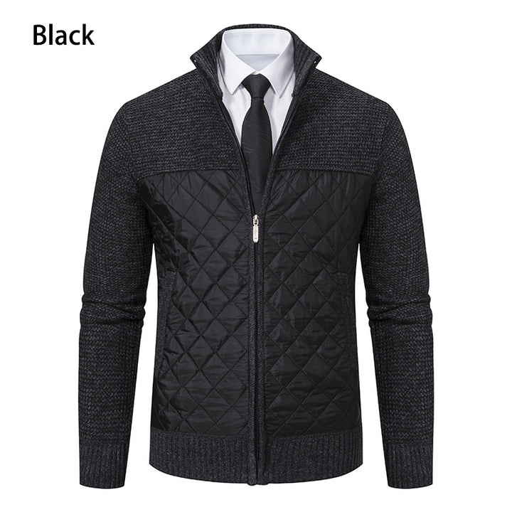 Herren gesteppte Freizeitjacke mit hochschließendem Kragen und praktischen Taschen Echoarchiv