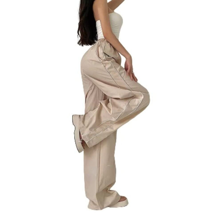 Damen Sportliche High-Waist Freizehhosen Echoarchiv
