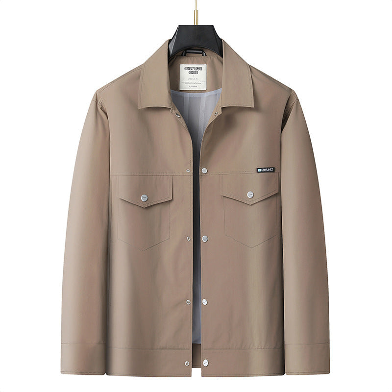 Herren Leichte Overshirt-Jacke aus Mikrofasermix mit Brustpattentaschen Echo Archiv
