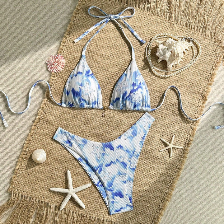Damen Triangel-Bikini mit maritimem Motiv Echo Archiv