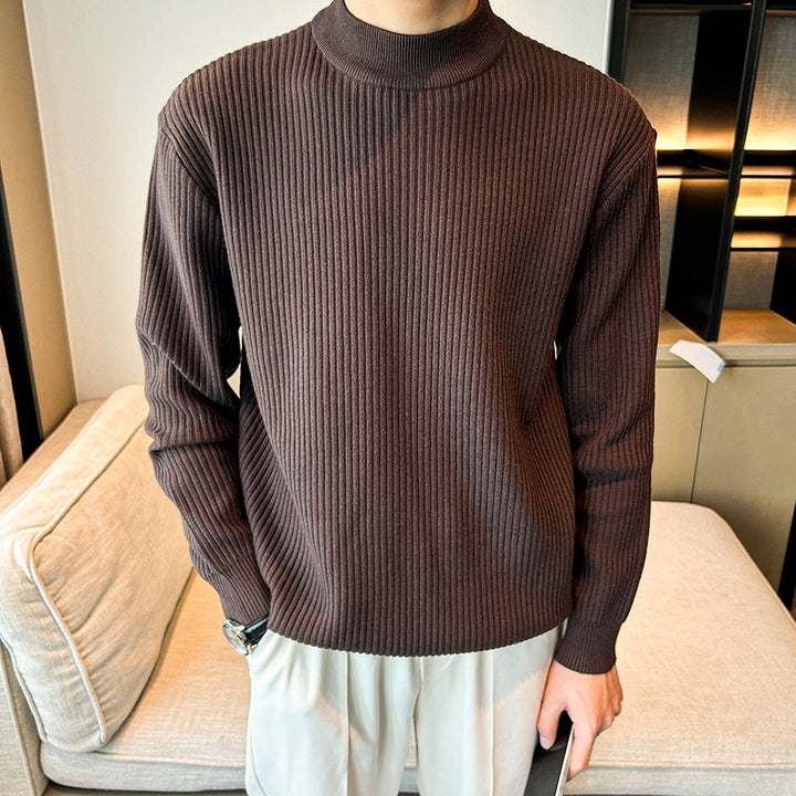 Herren Gemütlicher Rippenstrickpullover – Norvane