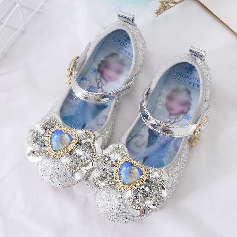 Mädchen Glitzernde Ballerina-Schuhe mit Herzdetaillierung Echo Archiv
