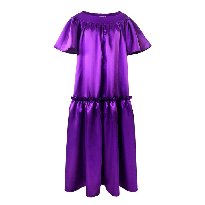 Damen Fließendes Maxikleid mit voluminösen Ärmeln Echo Archiv