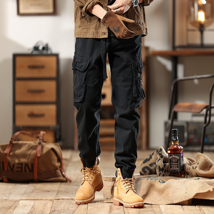 Herren Cargo-Joggerhose mit Multifunktions-Taschen und elastischem Saum Echo Archiv