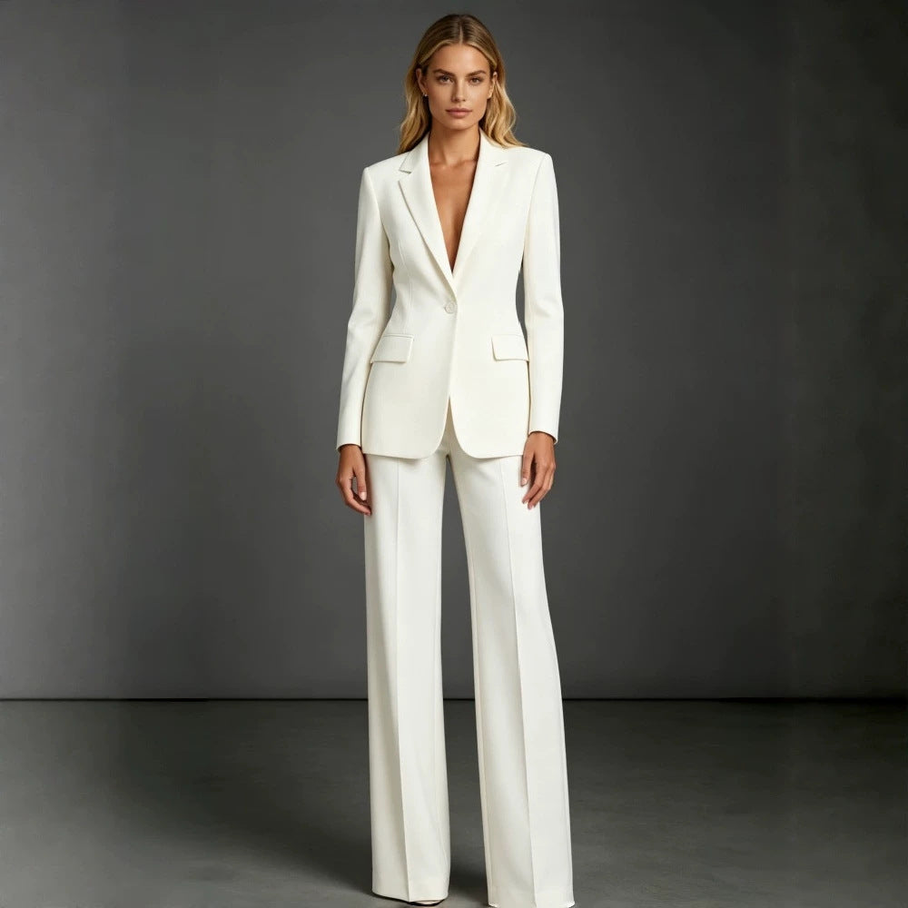 Damen Eleganter Anzug mit weitem Bein – Élanora