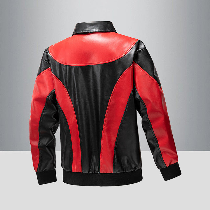 Herren Sportliche Kunstlederjacke Echo Archiv