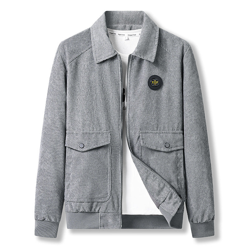 Herren Modische Jacke mit strukturiertem Stoff Echo Archiv