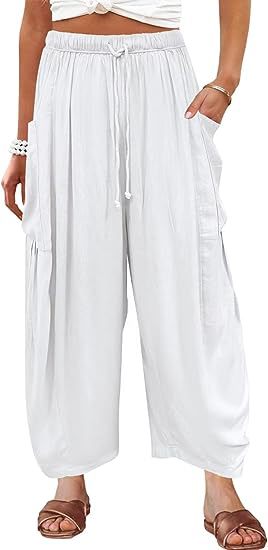 Damen Modische Leinenhose Echo Archiv