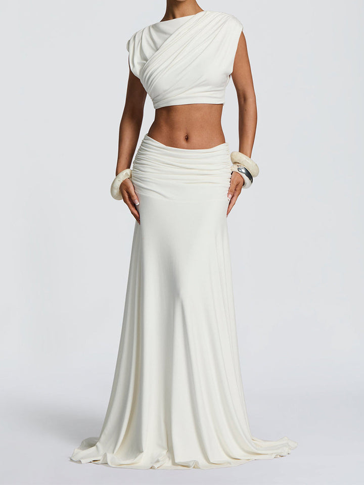 Damen Elegantes Wickelkleid mit raffinierten Drapierungen Echo Archiv