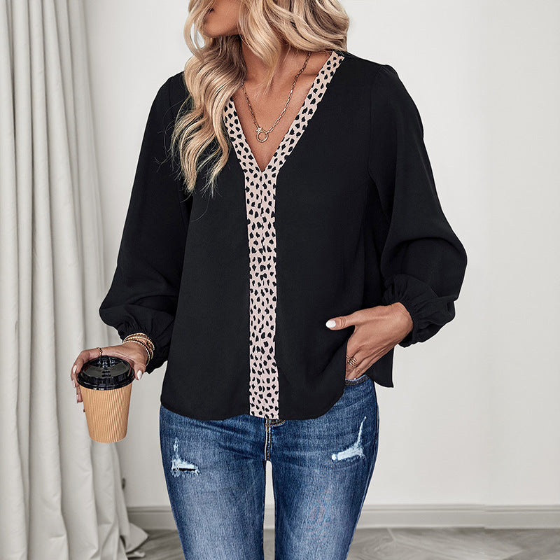 Damen Elegante Bluse mit Leo-Details Echo Archiv