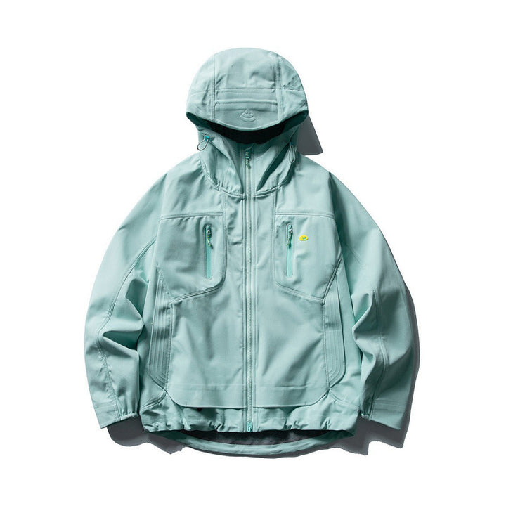 Unisex Technische Softshell-Fieldjacke mit verschweißten Nähten, vier Reißverschlusstaschen und verlängerter Rückenpartie Echo Archiv