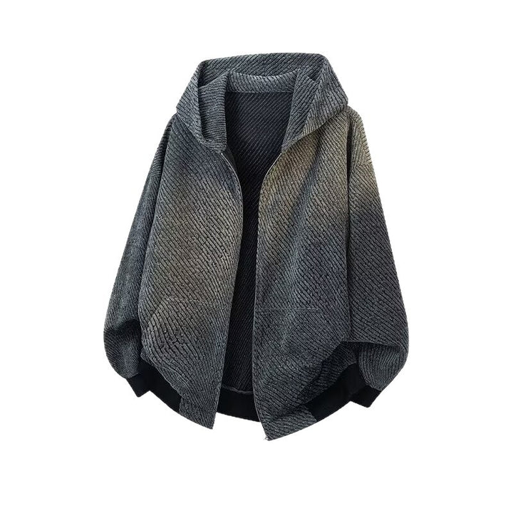 Damen Modische Jacke mit Kapuze und asymmetrischem Schnitt Echoarchiv