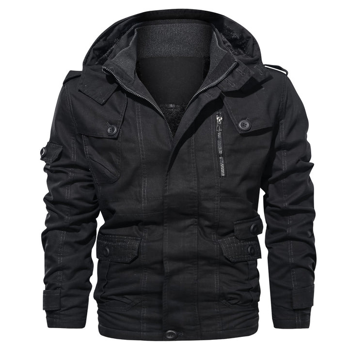 Herren stylischer Outdoor-Jacke mit multifunktionalen Taschen und wärmendem Innenfutter Echoarchiv