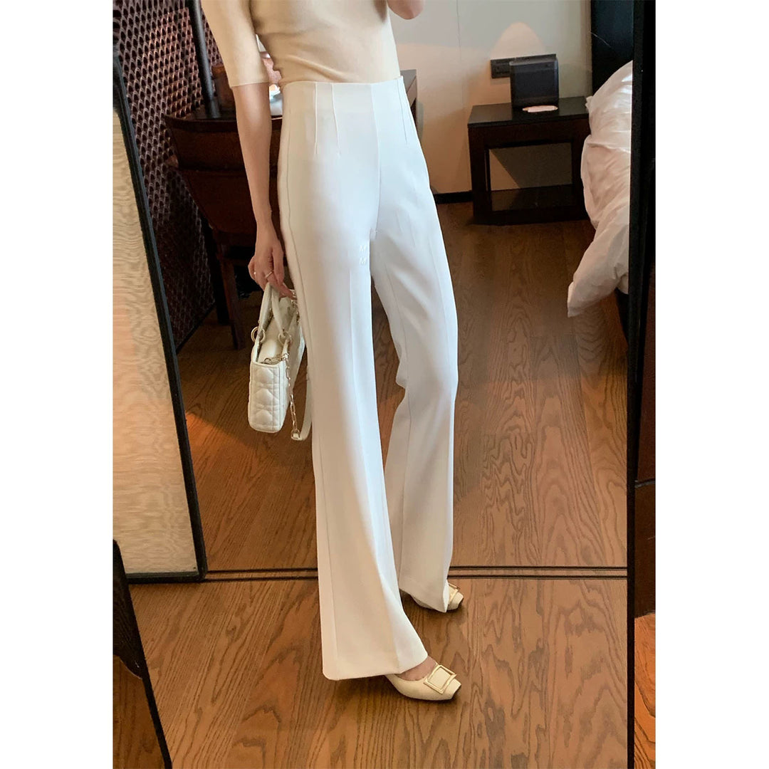 Damen Elegante Hoch taillierte Palazzo-Hose Echoarchiv