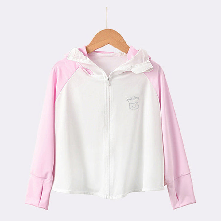 Mädchen Übergangsjacke mit Kapuze und niedlichem Tiermotiv Echo Archiv
