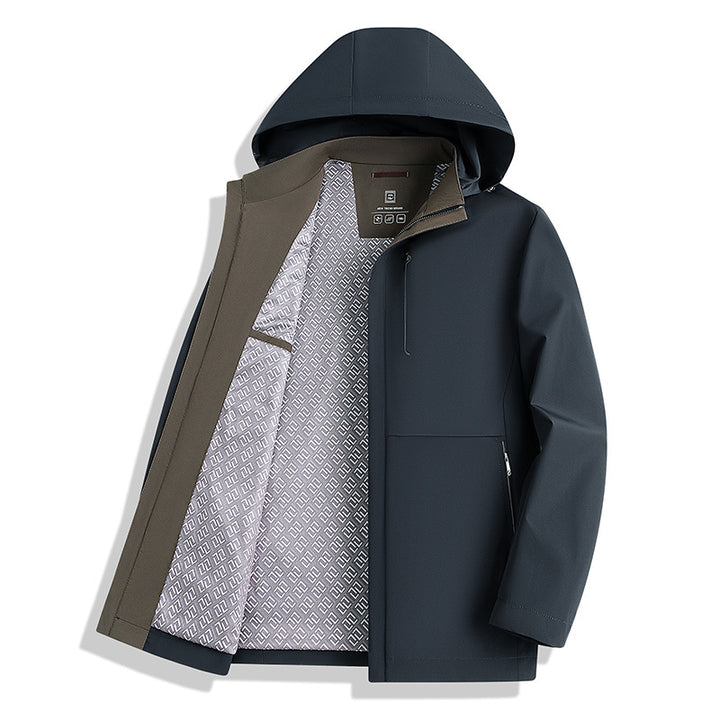 Herren wasserabweisende Outdoorjacke mit Fleece-Innenfutter Echoarchiv