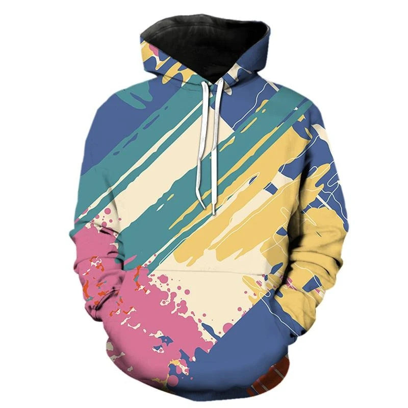 Damen Kreativer Kapuzenpullover mit abstraktem Design Echoarchiv