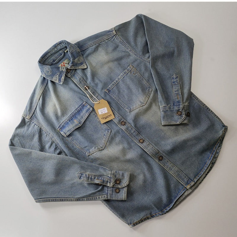 Herren Klassische Denim-Hemdjacke Echo Archiv