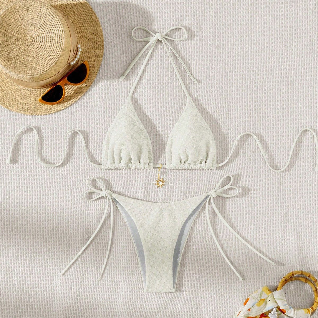 Damen Triangel-Bikini mit zarten Rüschendetails Echo Archiv