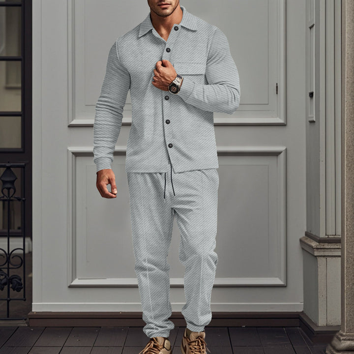 Herren lässiges Langarmshirt und Jogginghose Set Echoarchiv