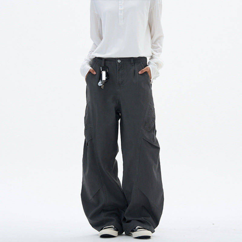 Damen weite Cargo-Hose im Baggy-Stil mit Utility-Taschen Echo Archiv