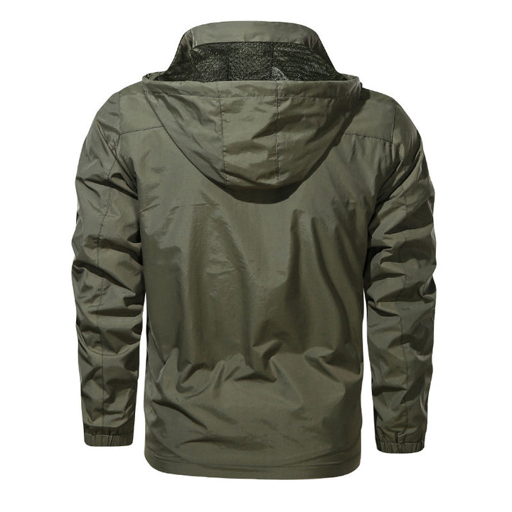 Herren nan leichte Outdoorjacke Windbreaker mit wasserabweisender Beschichtung und atmungsaktivem Meshfutter Echo Archiv