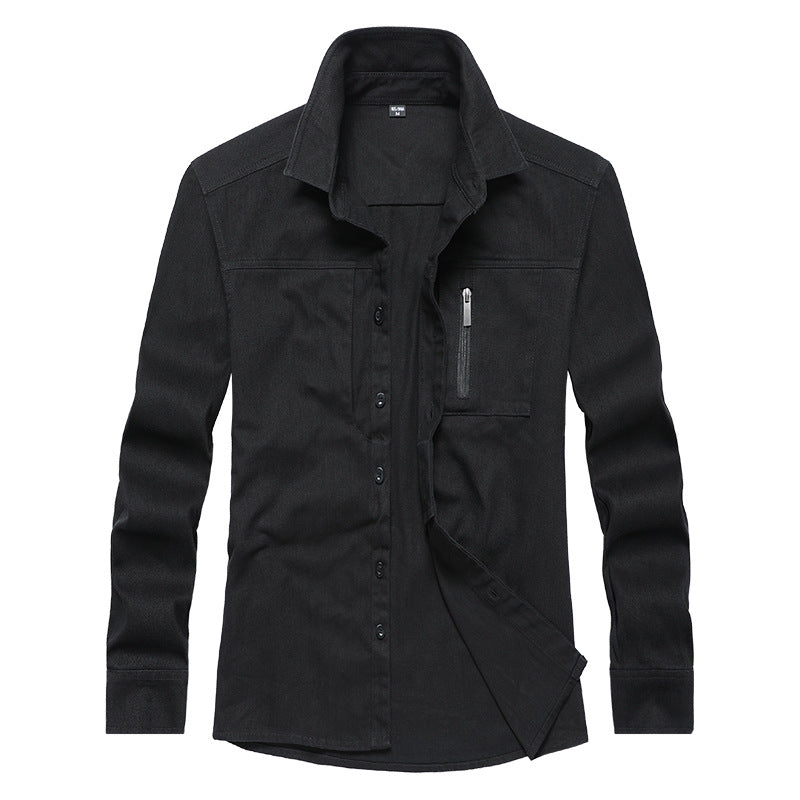 Herren Langarmshirt mit praktischen Taschen und modernem Schnitt Echoarchiv