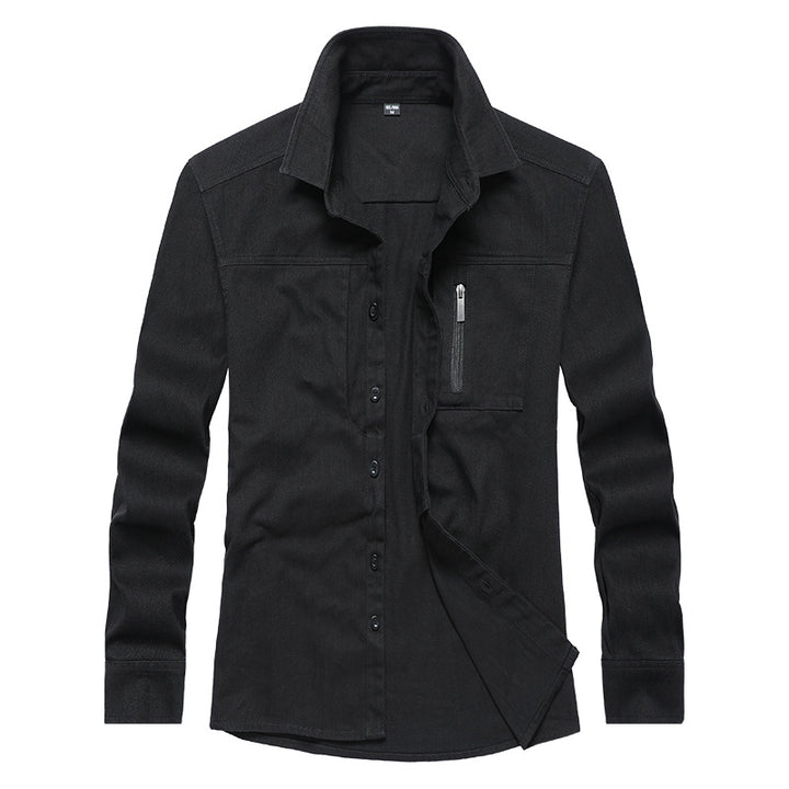 Herren Langarmshirt mit praktischen Taschen und modernem Schnitt Echoarchiv