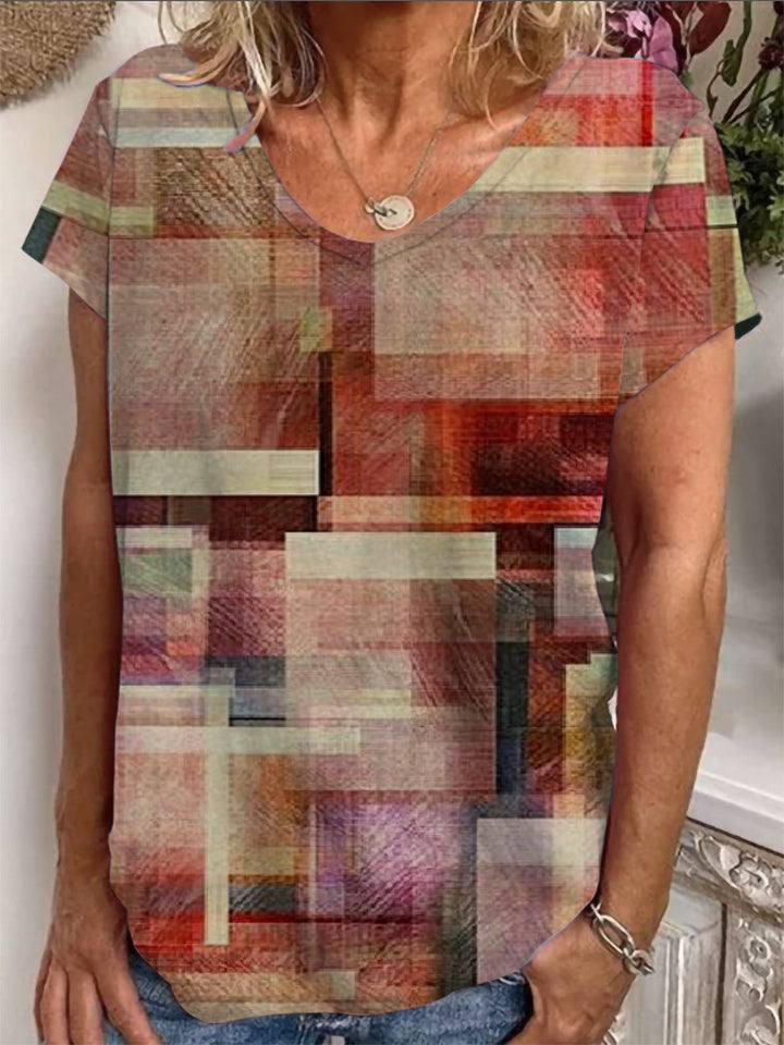 Damen T-Shirt mit einzigartigem Mandala-Design Echo Archiv