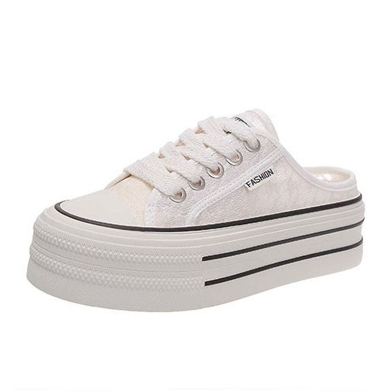 Damen Plattform Sneaker mit luftiger Canvas-Oberfläche und rutschfester Sohle Echo Archiv