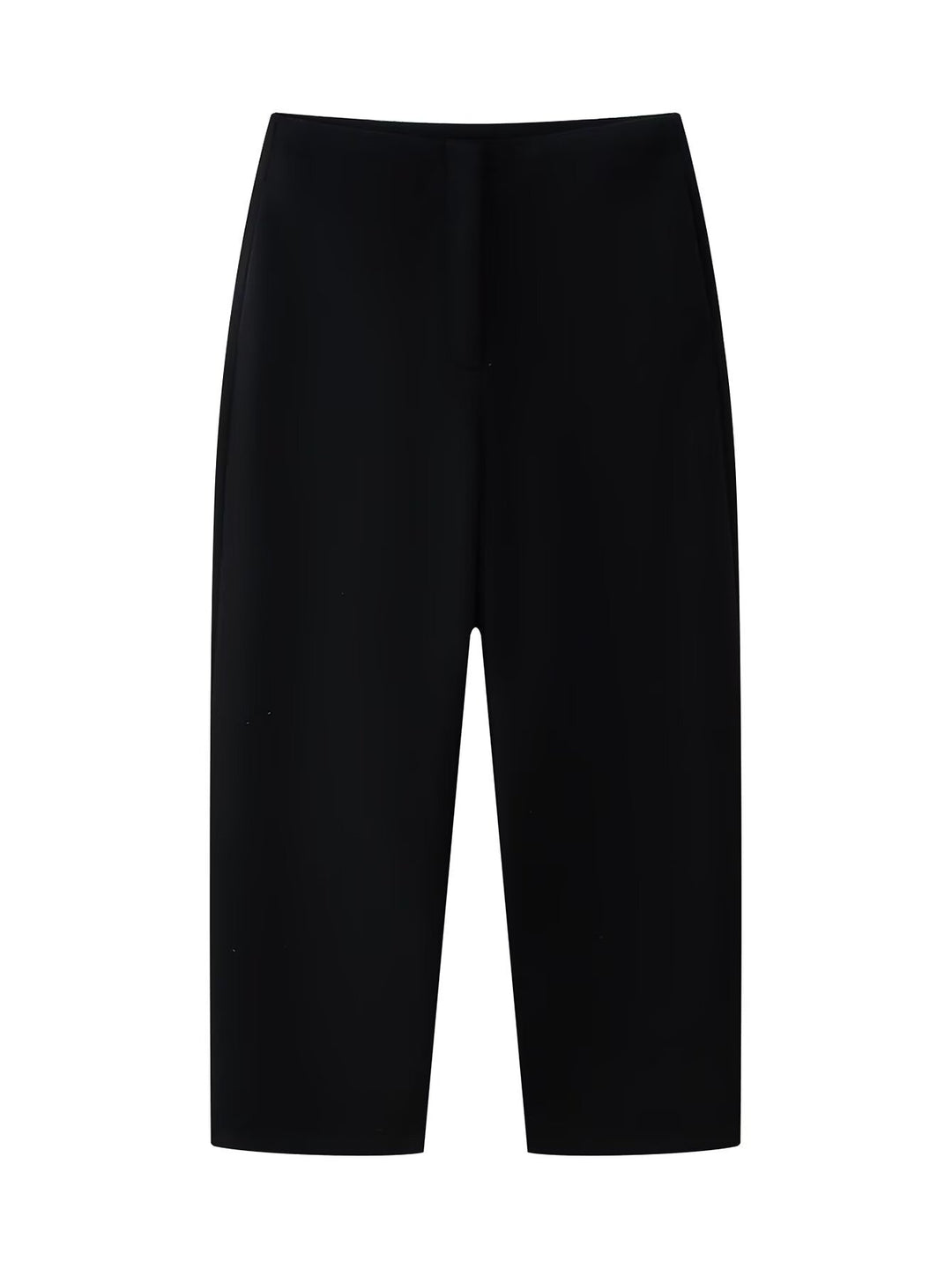 Damen Hochtaillierte Culotte-Hose mit geradem Bein und verdecktem Verschluss Echoarchiv
